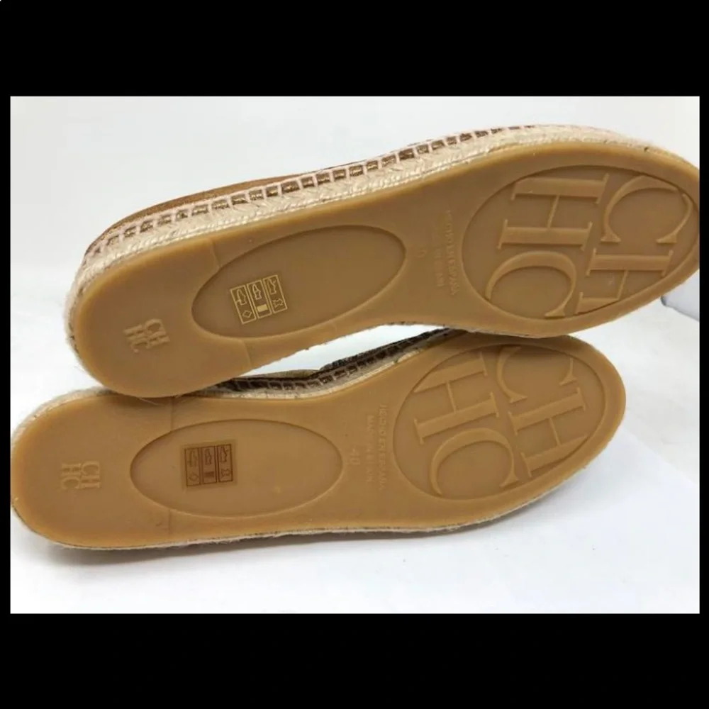 40EU/ 10US Carolina Herrera Fabric Espadrilles‎ Shoes … - Picture 6 of 12